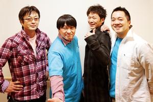 左から及川和也さん（ドラム）、小岩哲也さん（ベース）、千葉恵治さん（ギター）、古川大さん（キーボード）