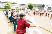 松川小学校で最後の運動会