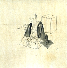 没後300年を迎えた関孝和画像 東京の数学道場から千葉家を経て、一関の石川家に伝えられたもの　（現在は博物館蔵）