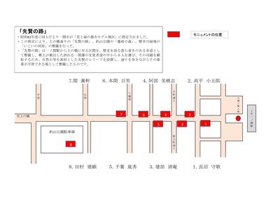 先賢の路　順路