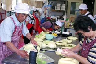 サバの風味焼きを調理した男の料理教室