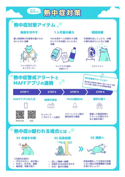 熱中症対策アイテム・アプリ
