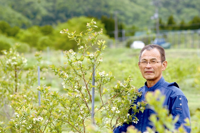 佐藤律雄さん=厳美町字祭畤=(64)