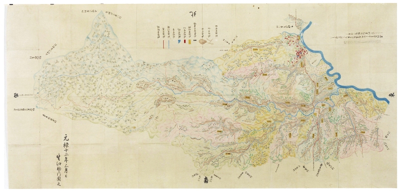 「磐井郡西岩井絵図」槻山隆氏所蔵