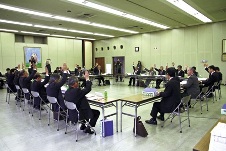すべての協定項目の協議を終了した一関市・藤沢町合併協議会