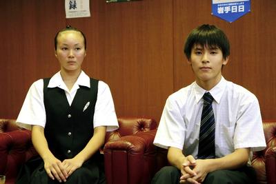 日本代表の久保さん（右）と皆川さん（左）ペア