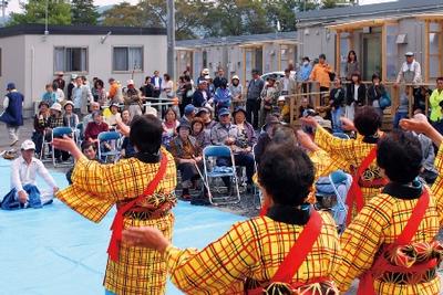 室根で「仮設住宅入居者を迎える会」