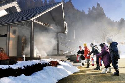 藤沢・大籠キリシタン資料館で火災防御訓練