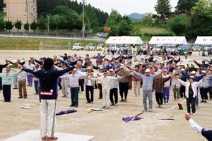 長寿さわやか運動会開会式の様子