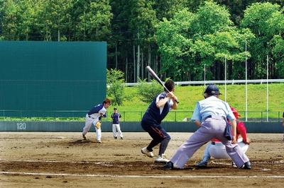 室根で「室根町自治会対抗野球大会」