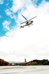 岩手県防災航空隊が防災ヘリ「ひめかみ」で重傷者を高度救命センターへ搬送
