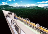 国際リニアコライダーの完成予想図