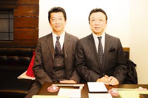 左：菅野英昭さん　右：鍵谷敏博さん