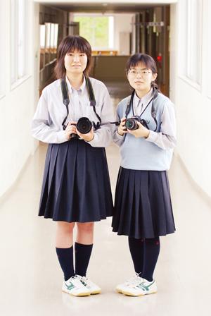 全国大会に出場する佐藤可奈子さん（左）と千葉翠さん（右）  