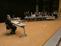 シンポジウム。県議会議員さんと意見交換しました。