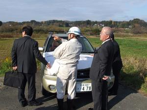 畑の沢地区治水事業現場視察