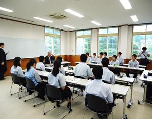 千厩高等学校生徒との懇談