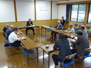 舞川地域課題対策協議会役員との懇談