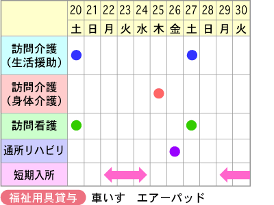 ケアプラン例