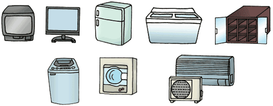 家電リサイクル法対象機器