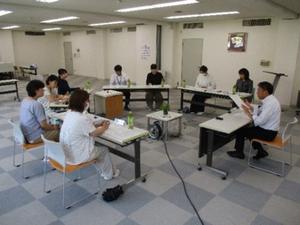 千厩地域内の市民との懇談の様子1