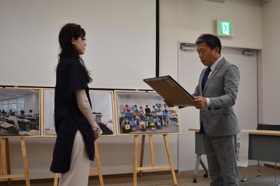 市長からの感謝状贈呈