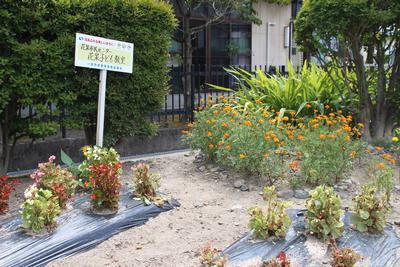 花泉子ども教室の花壇
