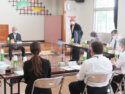 室根まちづくり協議会との懇談の様子1