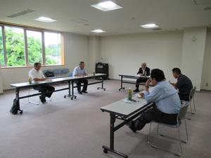 藤沢町住民自治協議会役員との懇談のようす