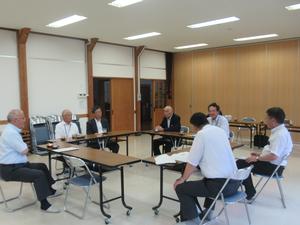 室根大祭関係者との懇談の様子