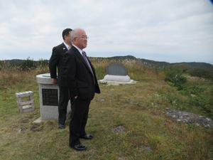 奥州市との市境の現状視察の様子