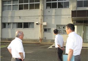 幼保連携型認定こども園整備事業現場視察のようす