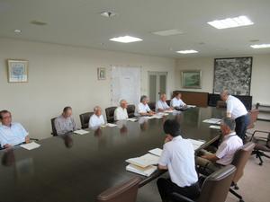 花泉町先人顕彰会との懇談の様子