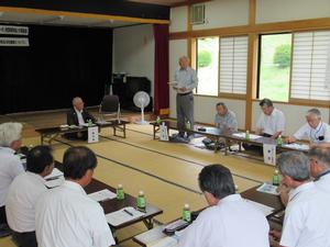 大籠キリシタン史跡保存会との懇談のようす