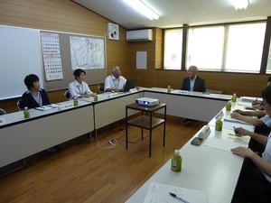 真柴市民センター職員との懇談のようす