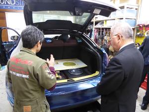 厳美山谷地区オーディオ店舗の視察（カーオーディオの視察）