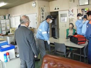 消防業務視察の様子