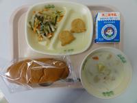 千厩学校給食センターの絵本給食：せかいいちおいしいスープの献立写真