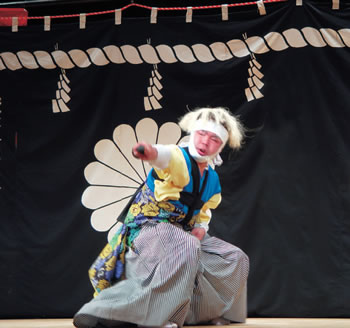 峠山伏神楽（大東地域）のようす