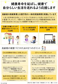 高齢者の保健事業と介護予防の一体的実施事業チラシ