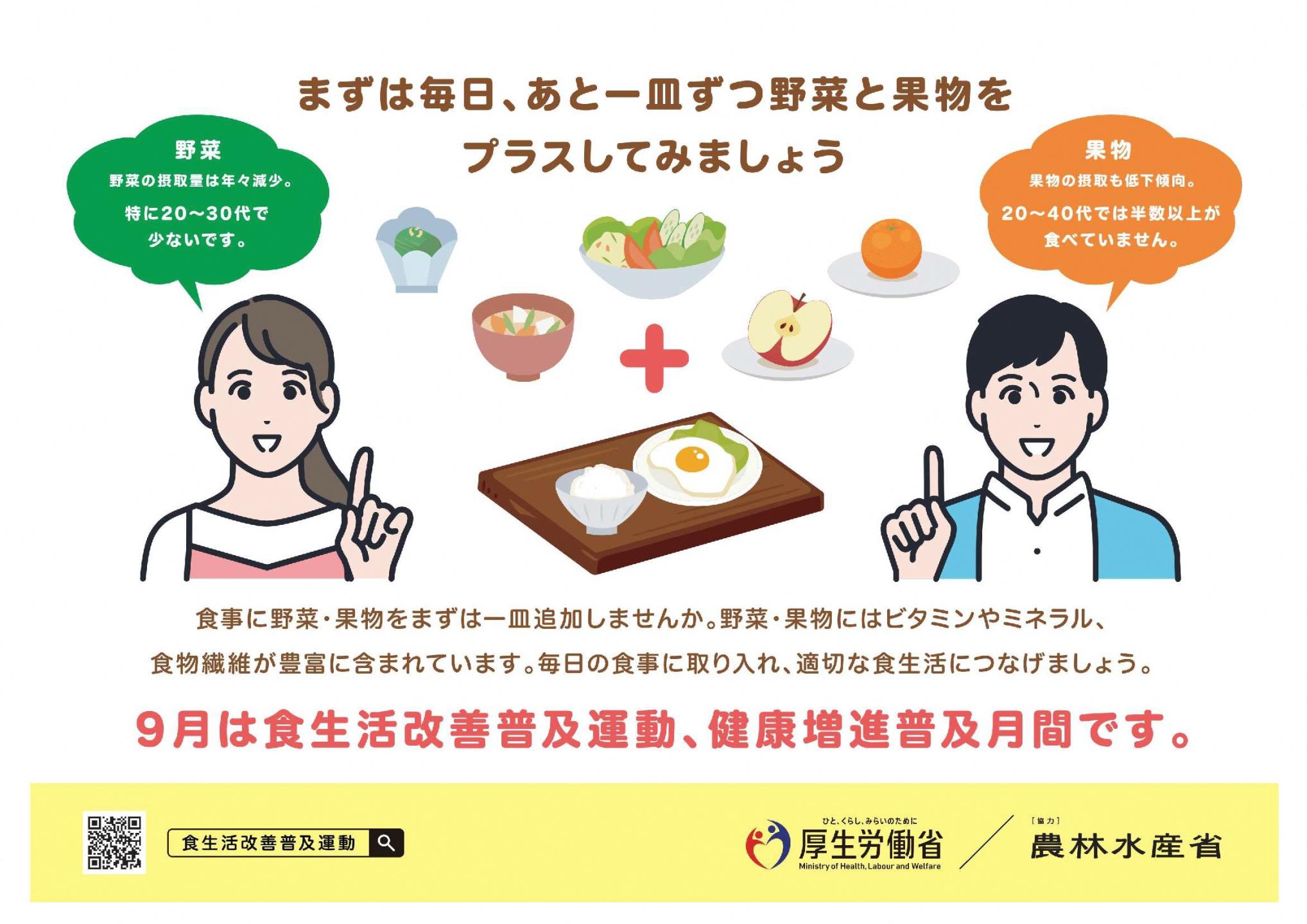 令和７年度食生活改善普及月間ポスター