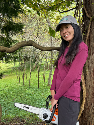 活動中の菅原隊員の写真