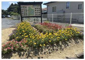 一関市滝沢市民センターの花壇の写真