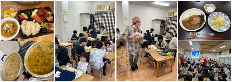 食事風景や完成した料理の写真