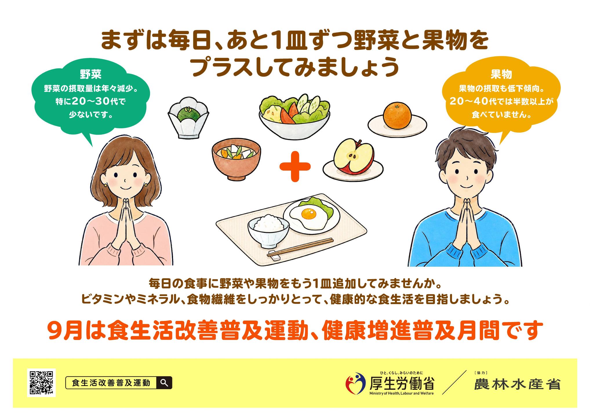 令和７年度食生活改善普及月間ポスター
