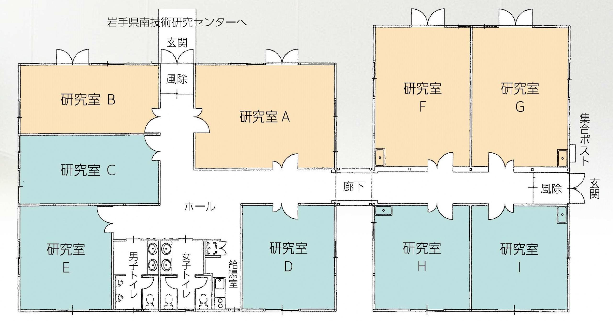 貸し研究室平面図