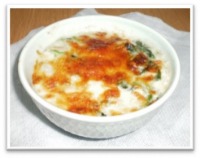 ほうれん草とツナのグラタン